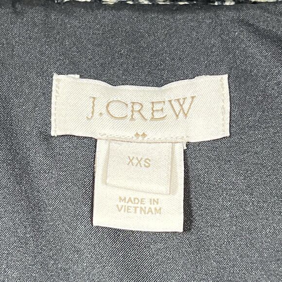 J Crew Vest Womens Size XXS Gray Black Full Zip Up Quilted Vest Sleeveless - Picture 9 of 11